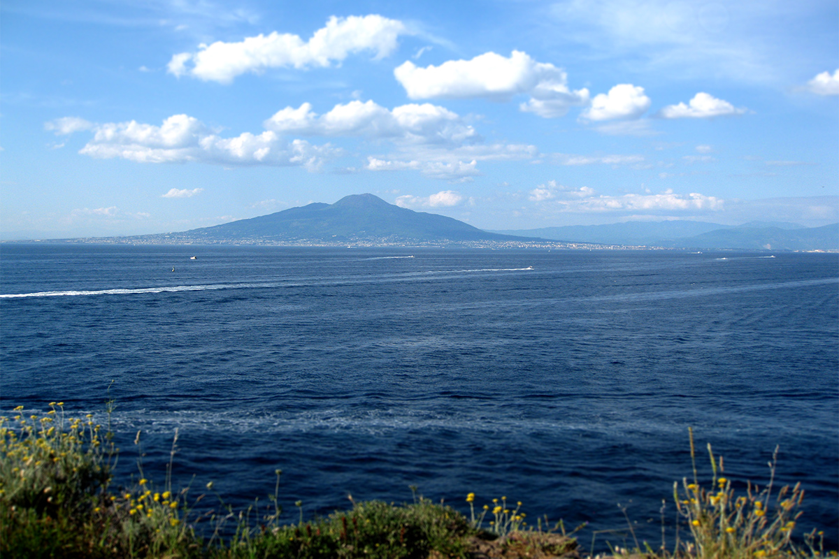 Mount Vesuvius from  Sorrento. Image: Matthew O’Sullivan.
