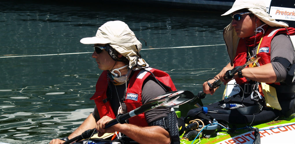 Justin 'Jonesy' Jones kayaking. Image: Justin Jones.