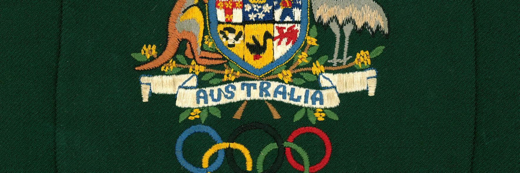 Green Australian Olympic team blazer worn by Bill Northam at the 1964 Tokyo Olympics