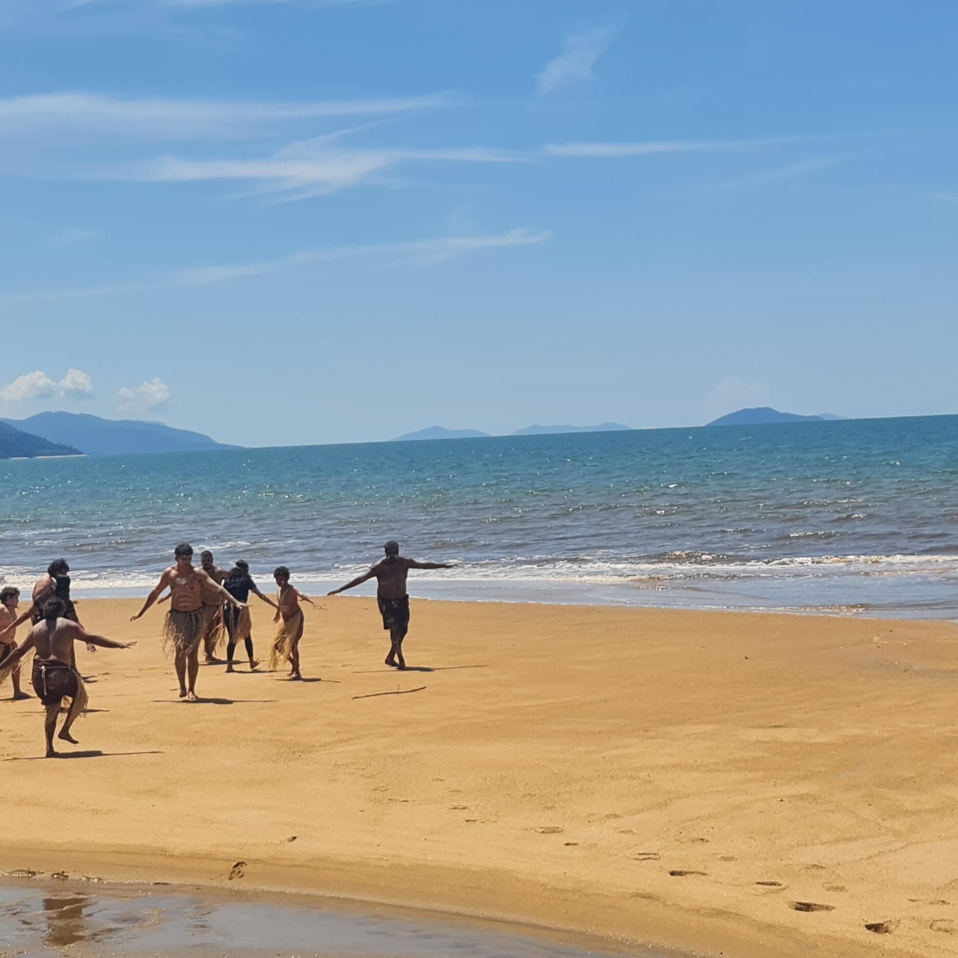 Dancers on the beach